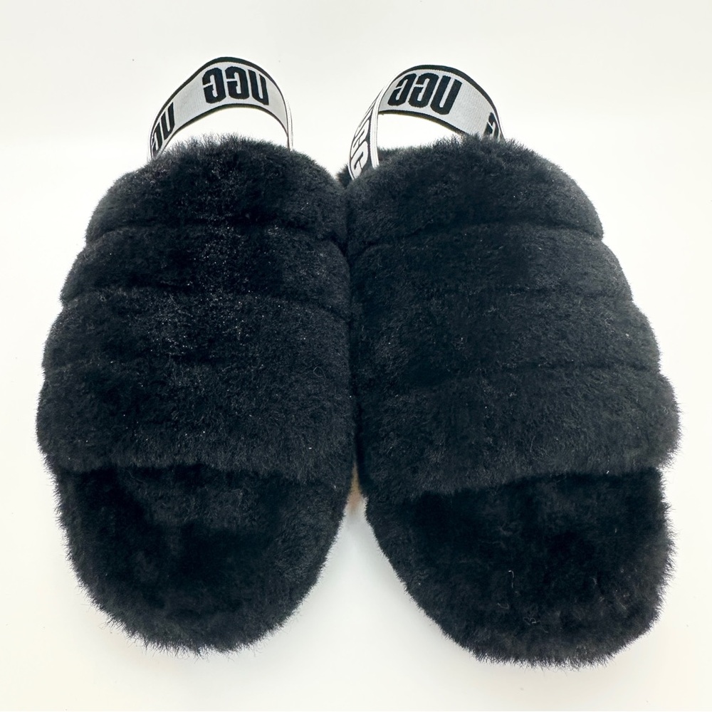 UGG Fluff Yeah Slide Sandal Women’s Size 9 Black - Picture 4 of 6